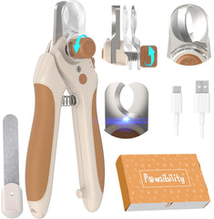 Pawsibility Nail Clipper Pro with quick-vision LED for precise, safe trims.
