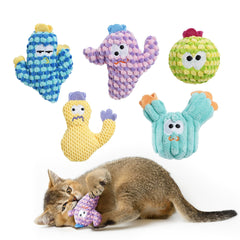 Pawsible cactus catnip toy red, ideal for interactive indoor play.