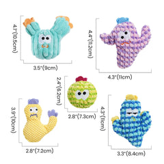 Pawsible cactus catnip toy yellow, engaging teething and gentle chewing.
