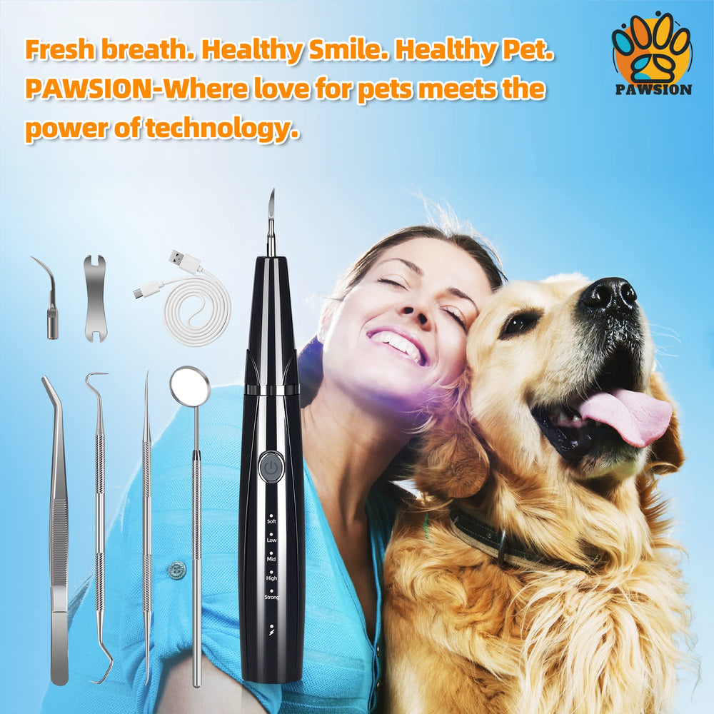 PAWSION ergonomic grip helps reach hard-to-access teeth.