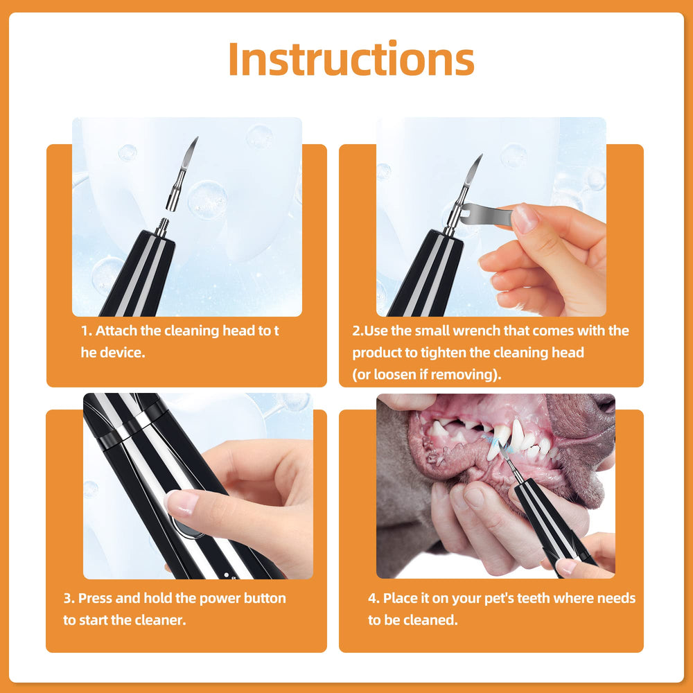 PAWSION wireless rechargeable kit for effortless pet dental care.