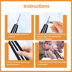 PAWSION wireless rechargeable kit for effortless pet dental care.
