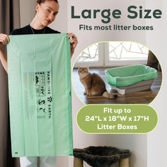 Pawsitive Earth thick biodegradable liner resists scratches and leaks.