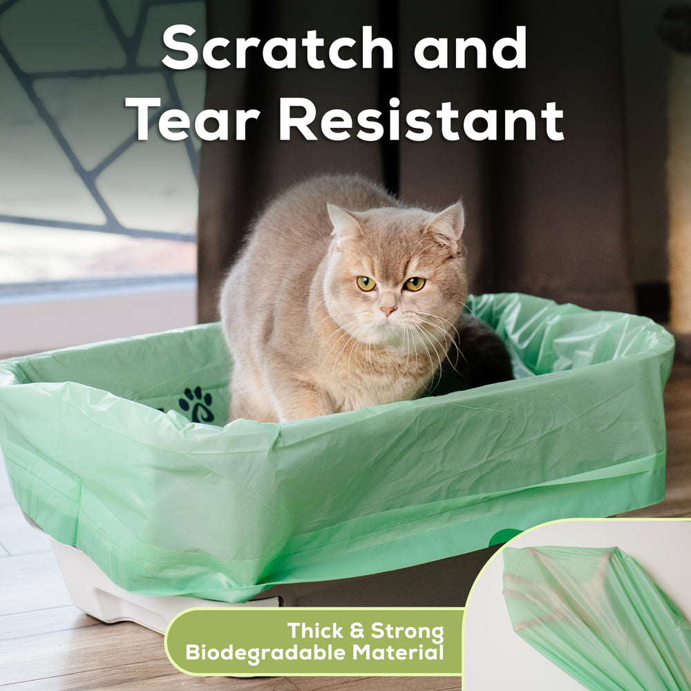 Pawsitive Earth secure-fit liner keeps litter contained and tidy.