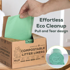 Pawsitive Earth tear-resistant liner protects against leaks during use.