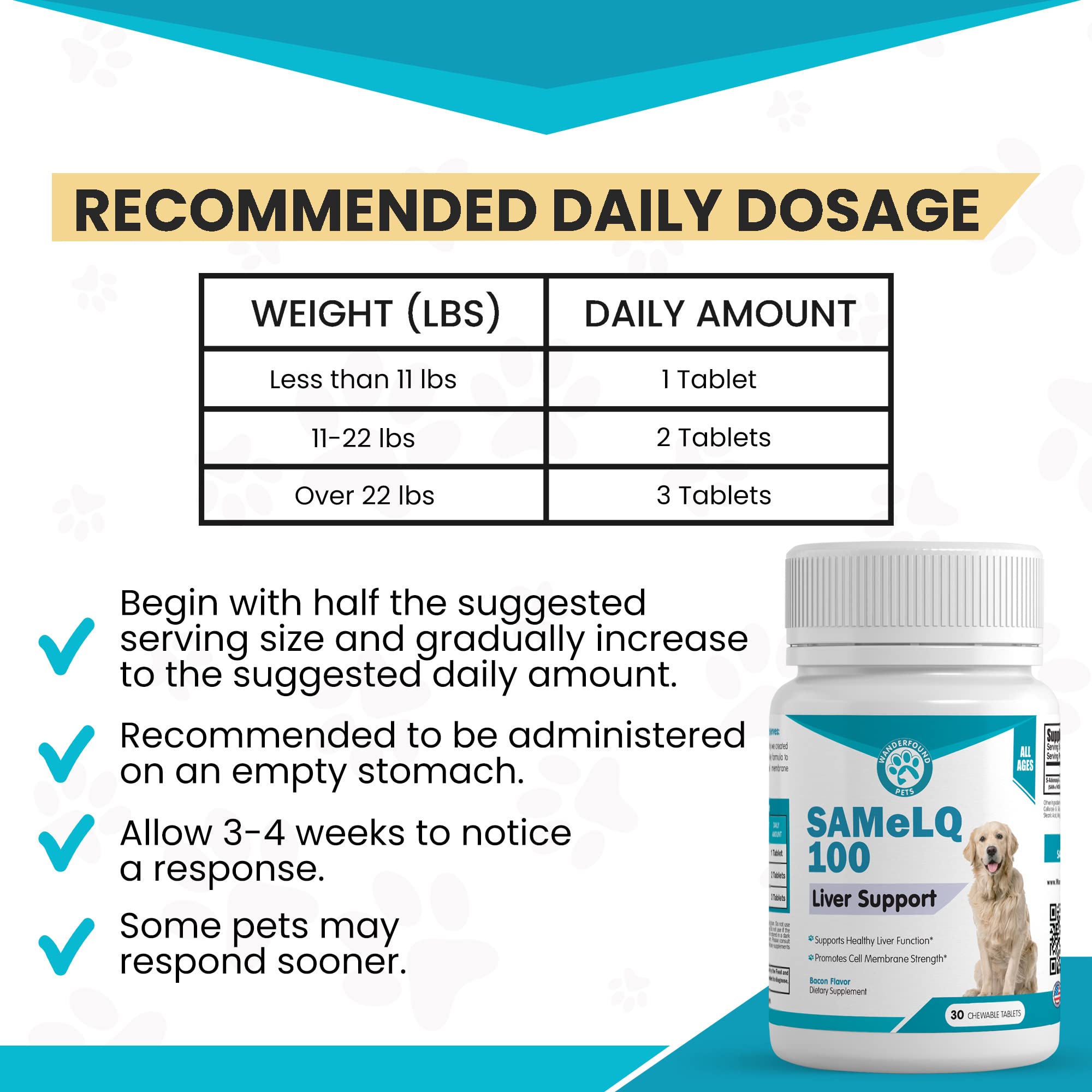 Pawsitive SAM-e bacon chew closeup shows easy dosing for dogs