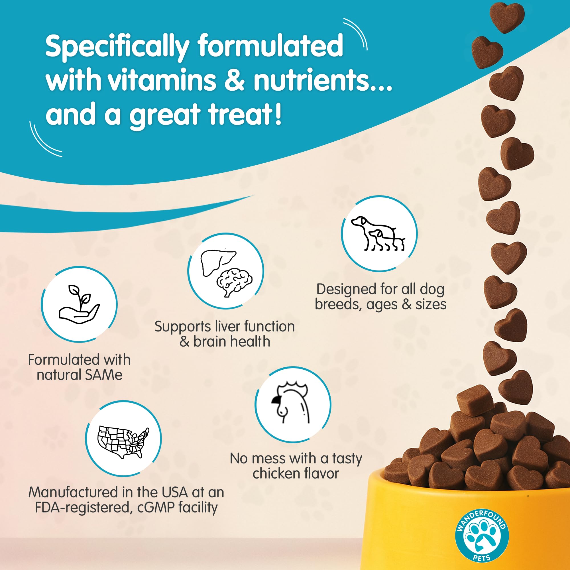 Pawsitive Same 100 soft chews bacon flavor appealing to dogs