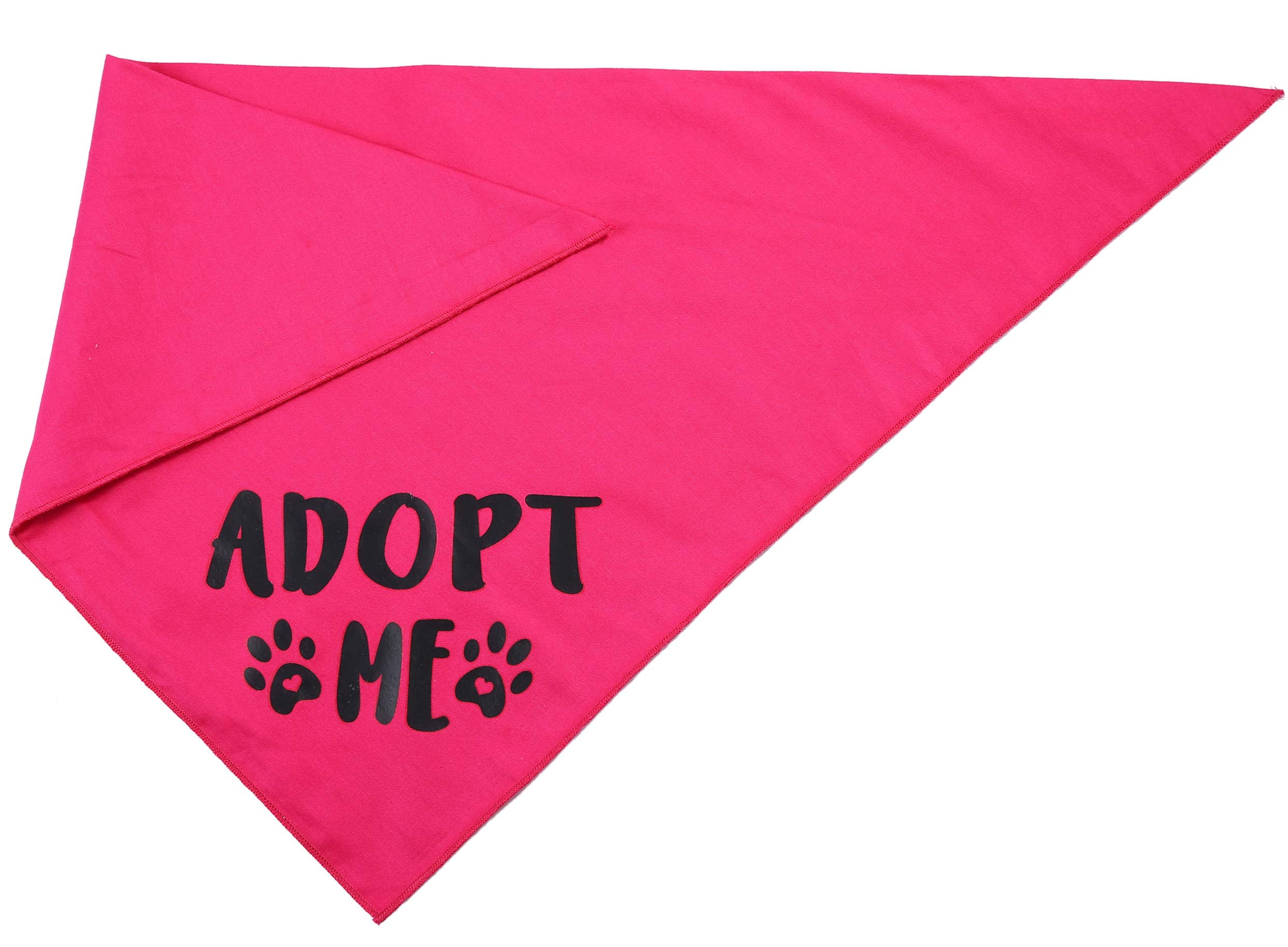 Pawskido Adopt Me Bandana cotton double-layer fabric is soft and durable.