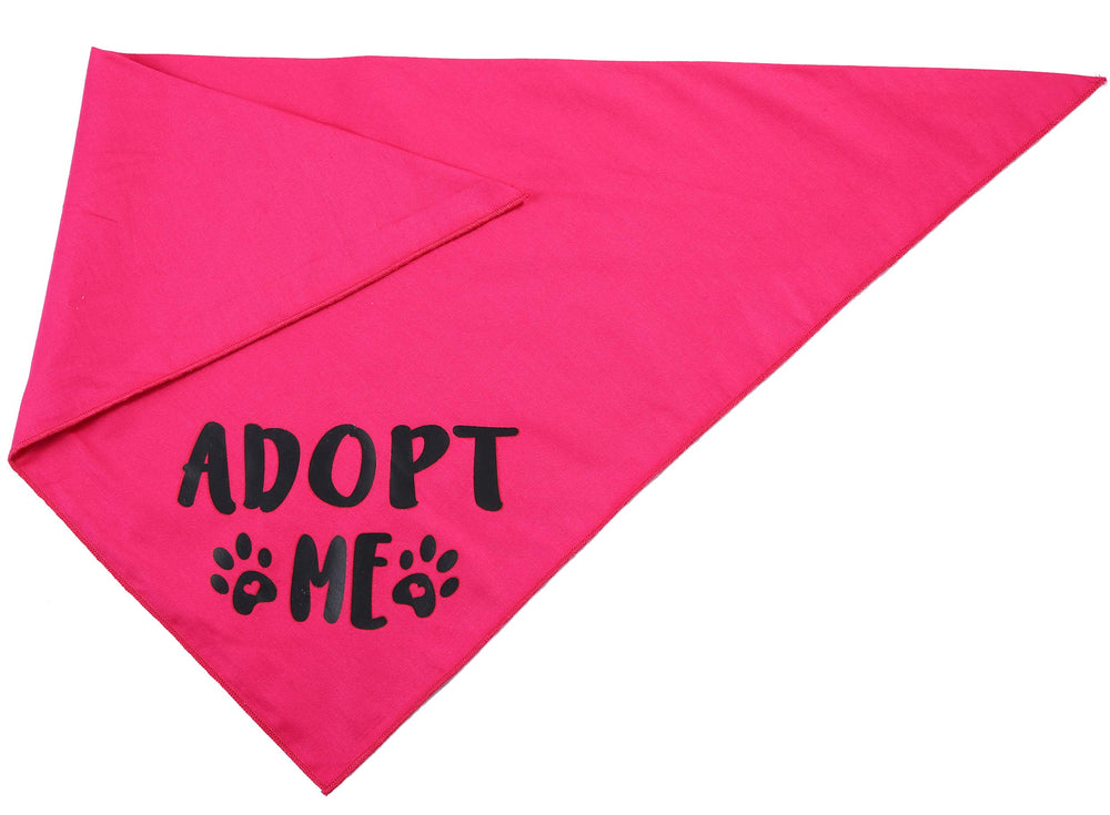 Pawskido Adopt Me Bandana cotton double-layer fabric is soft and durable.