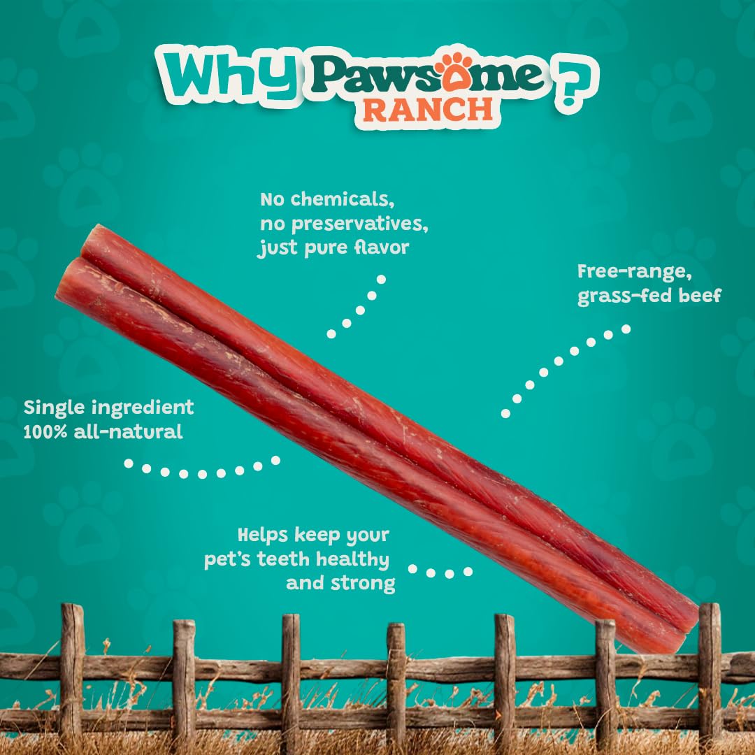 Pawsome Ranch bully sticks odor-free design ensures a pleasant chew time for owners and pets.