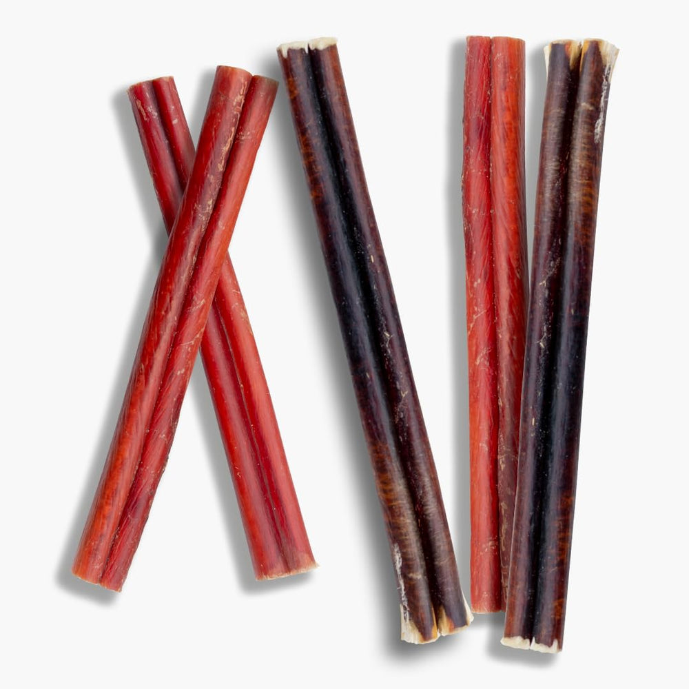 Pawsome Ranch bully sticks packaging highlights eco-friendly sourcing and safety.