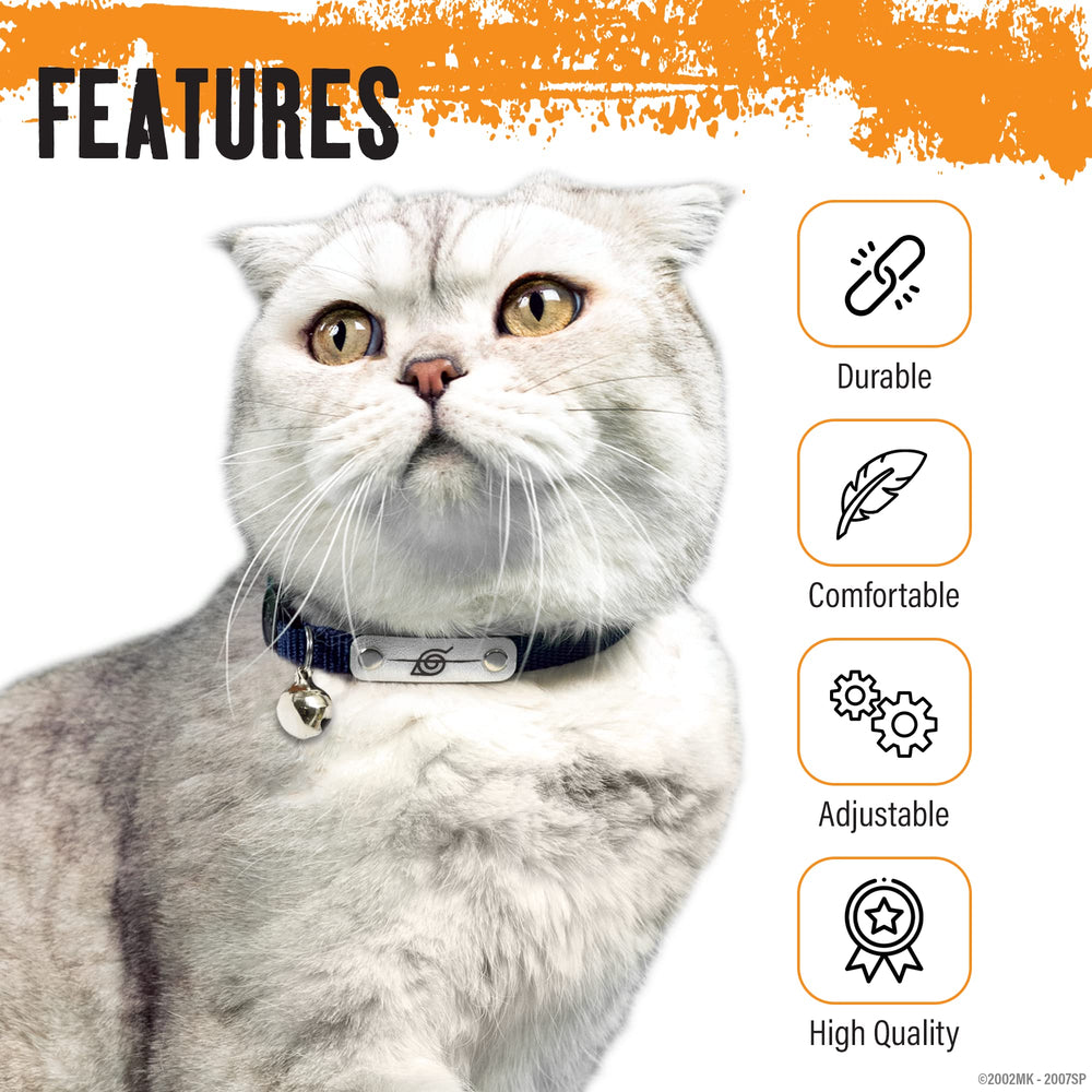 Pawsonify Naruto adjustable 8–12 inch collar for growing cats.