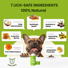 PawSono coconut-oil-hydration delivers deep moisture for dry snouts and pads.