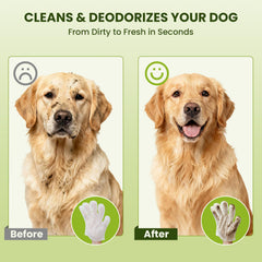 PawSono coconut-scented wipe deodorizes while cleaning.