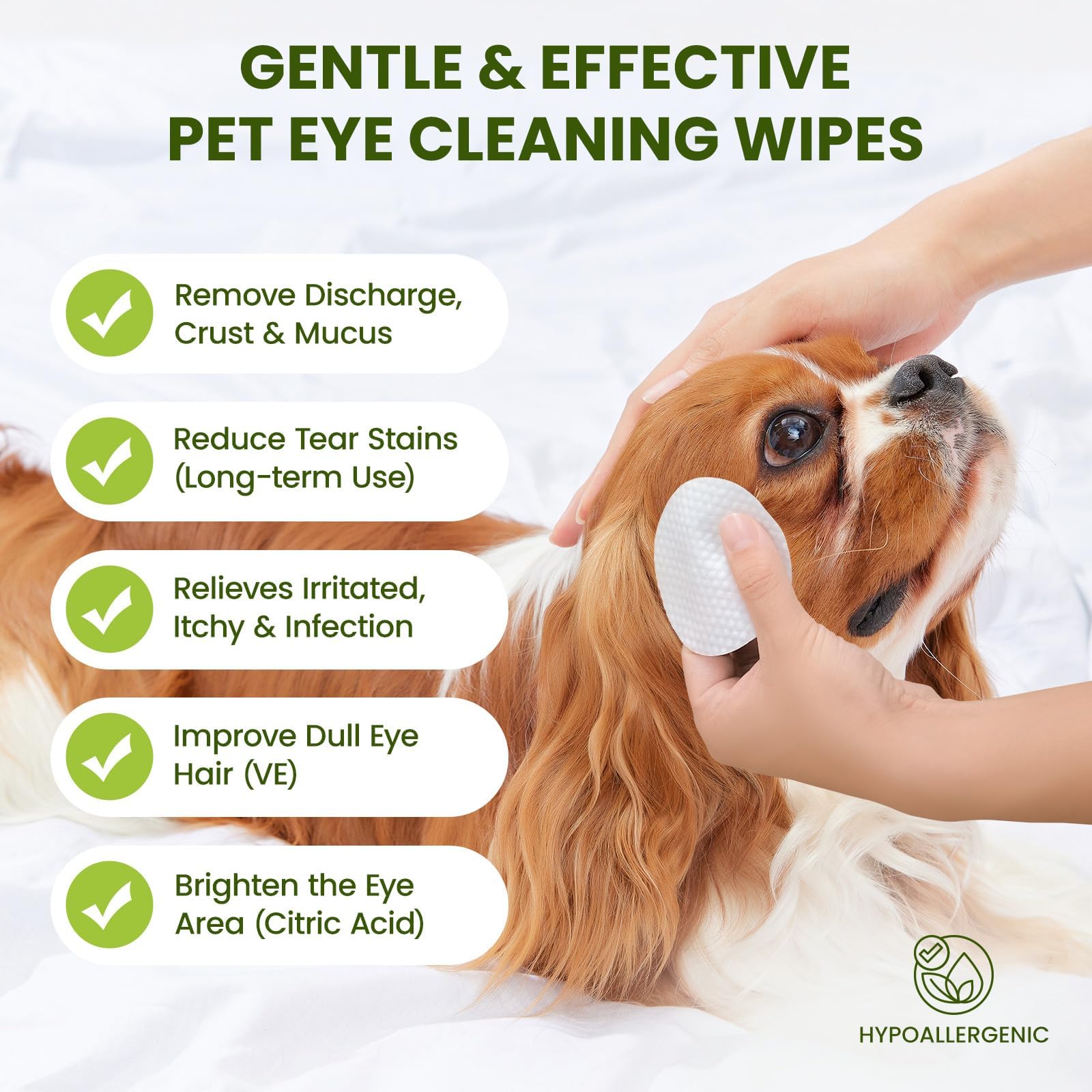 PawSono Eye Wipes feature natural plant extracts for soothing care.