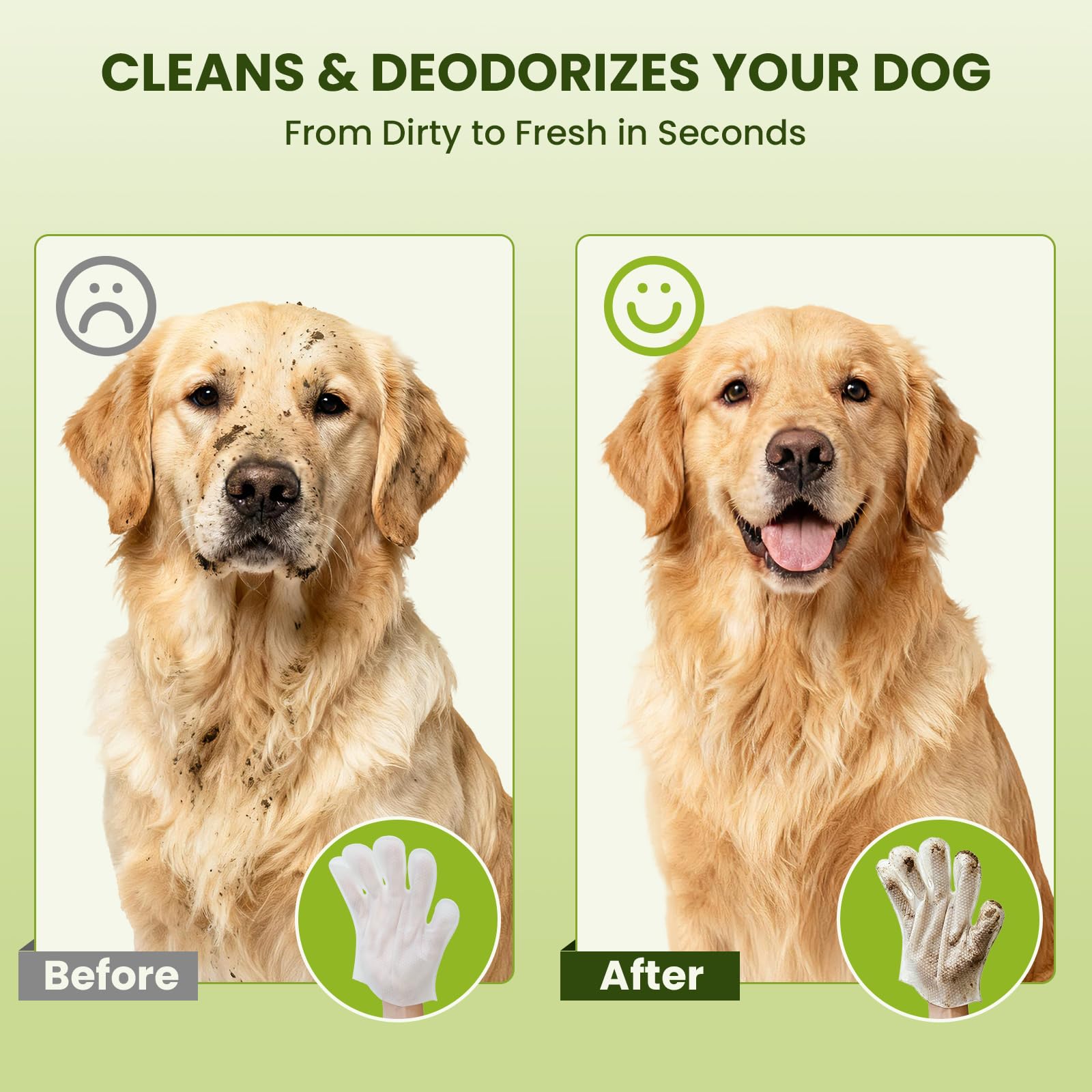 PawSono glove wipe targets eyes for tear-stain care.