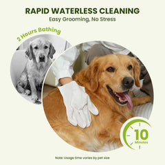 PawSono glove wipe cleans the face gently with a mild formula.