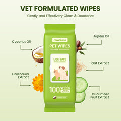 PawSono coconut-scented wipes provide a pleasant post-walk refresh.