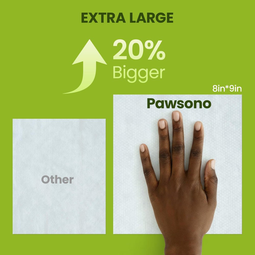 PawSono wipes for face and fur gentle cleansing.