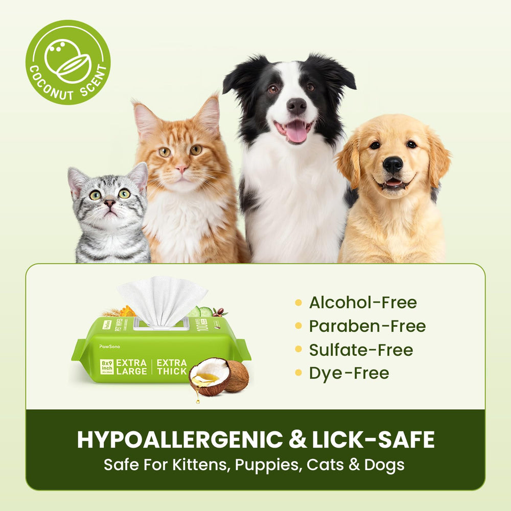 PawSono plant-based formula is lick-safe for sensitive skin.