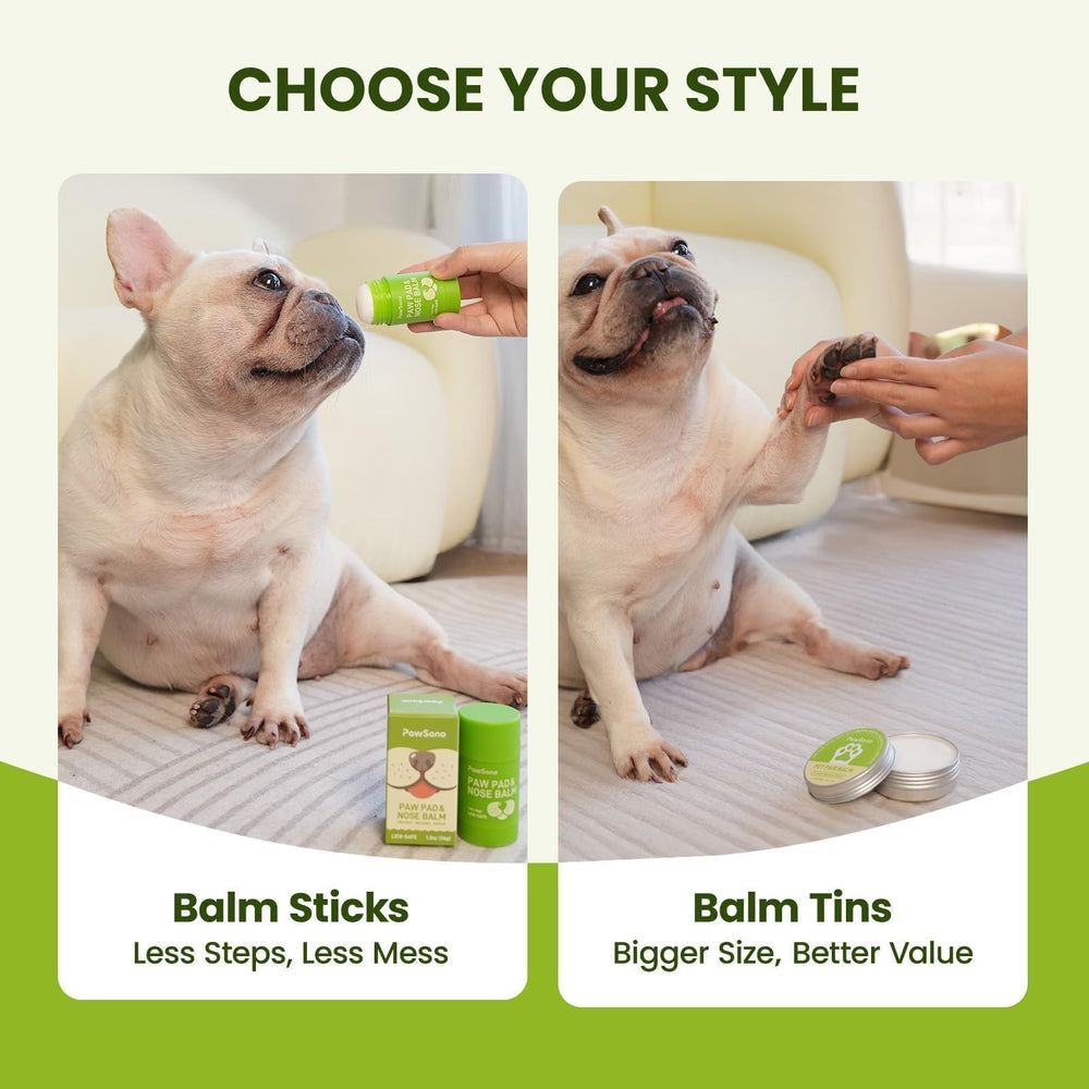 PawSono safe-for-all-pets balm suitable for cats and horses too.