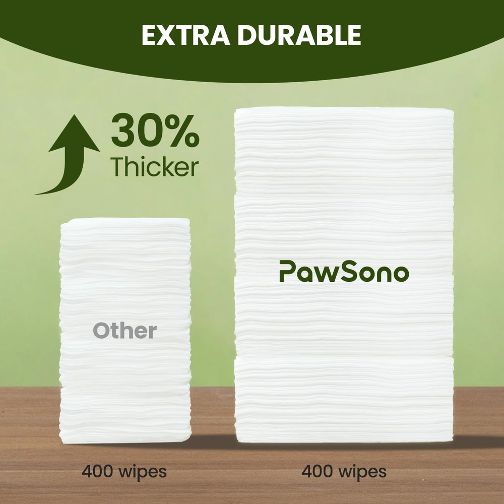 PawSono coconut scent provides a fresh feel after wiping