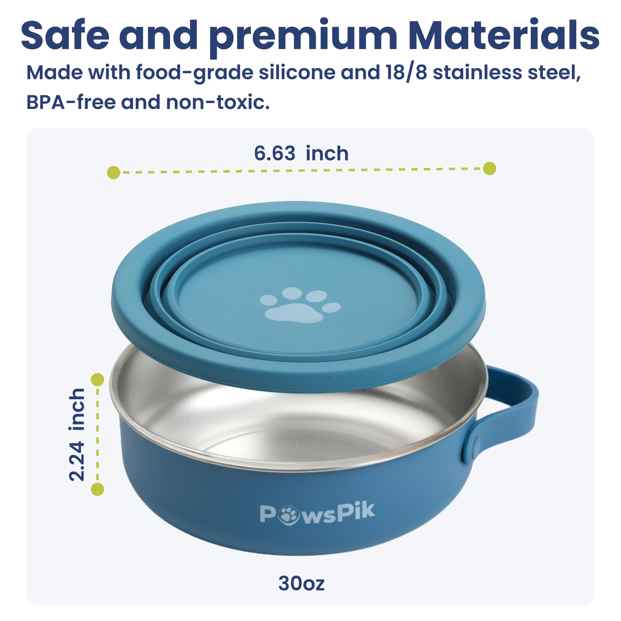PAWSPIK easy-clean design makes rinsing quick after meals.