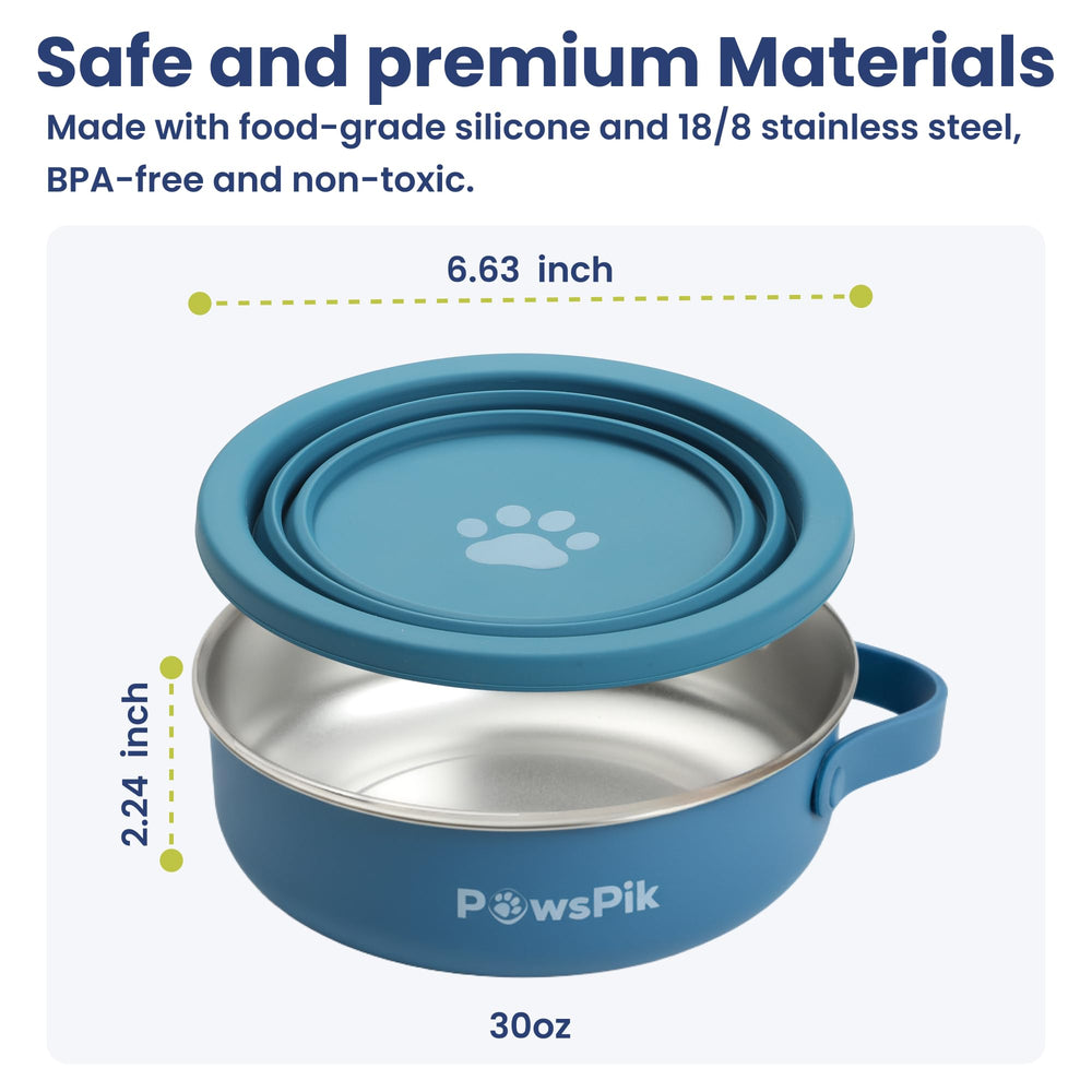 PAWSPIK easy-clean design makes rinsing quick after meals.