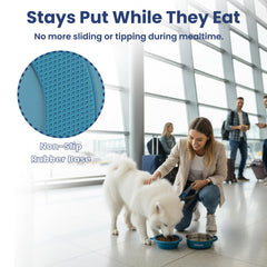 PAWSPIK silicone handle adds a comfortable grip for carry-and-serve moments.