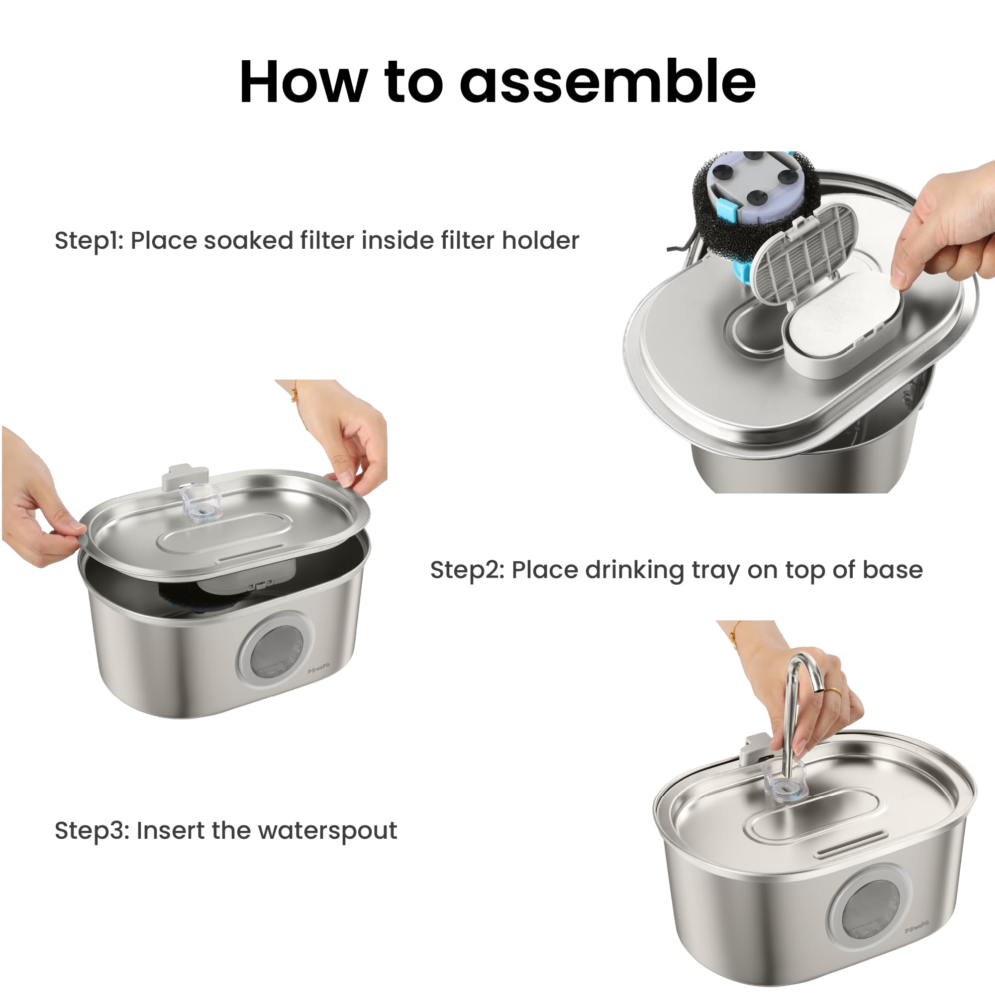 PAWSPIK SS-01 plug-in design delivers reliable, continuous hydration without batteries.