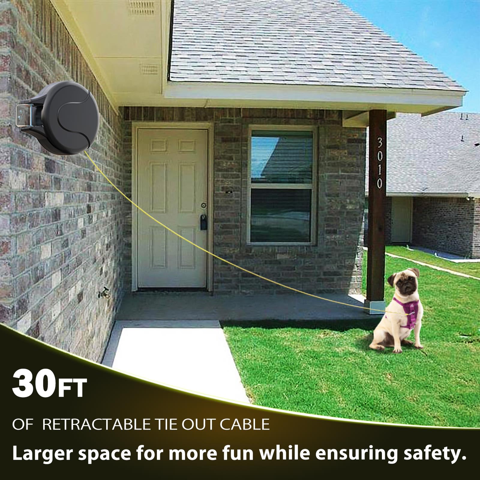 PAWSTATION 180deg swivel base allows smooth movement during outdoor activities.