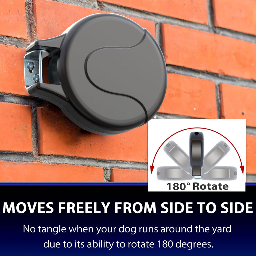 PAWSTATION 30-foot cable gives dogs generous outdoor freedom in the yard