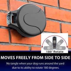 PAWSTATION 30-foot cable gives dogs generous outdoor freedom in the yard