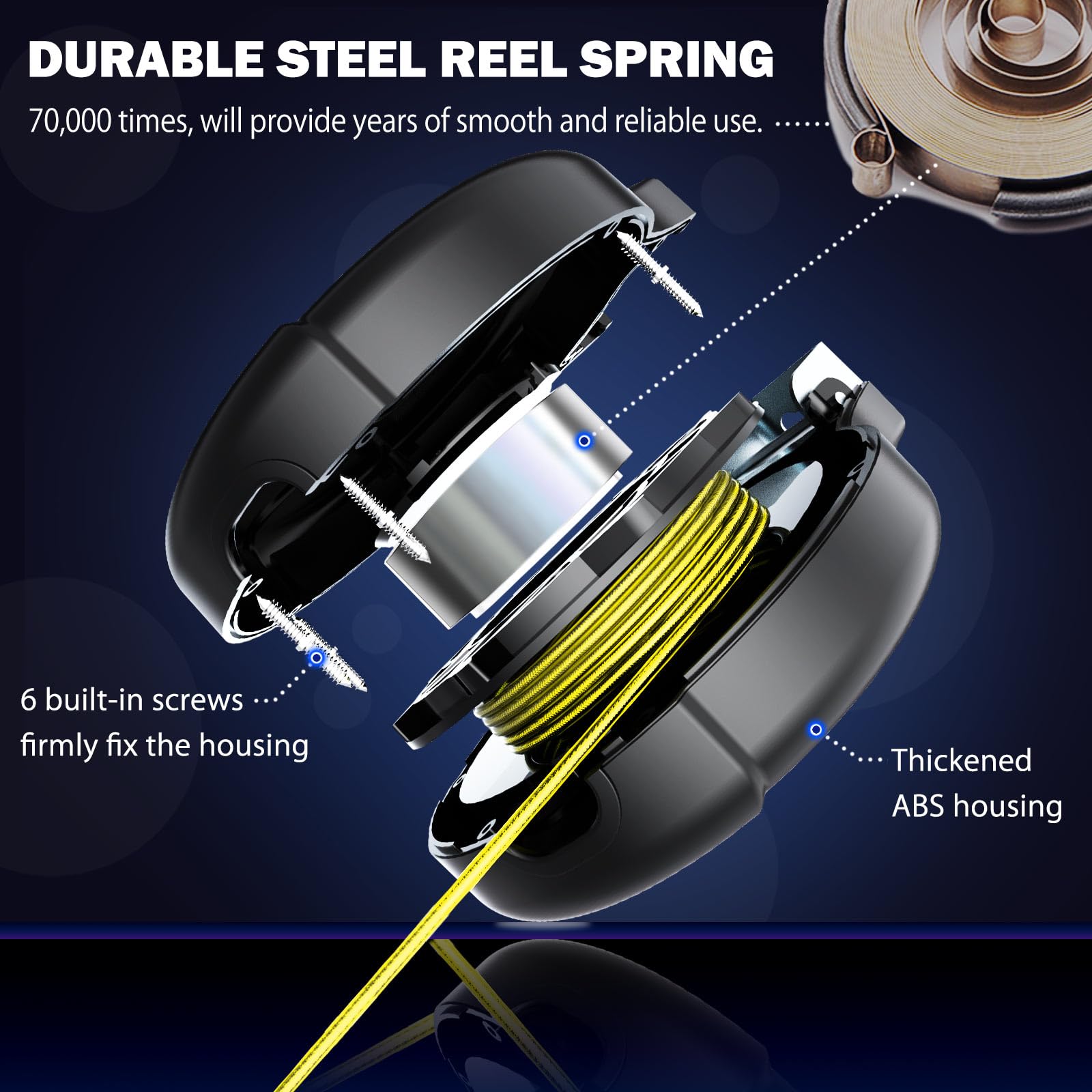 PAWSTATION durable retraction system rated for many cycles in all weather