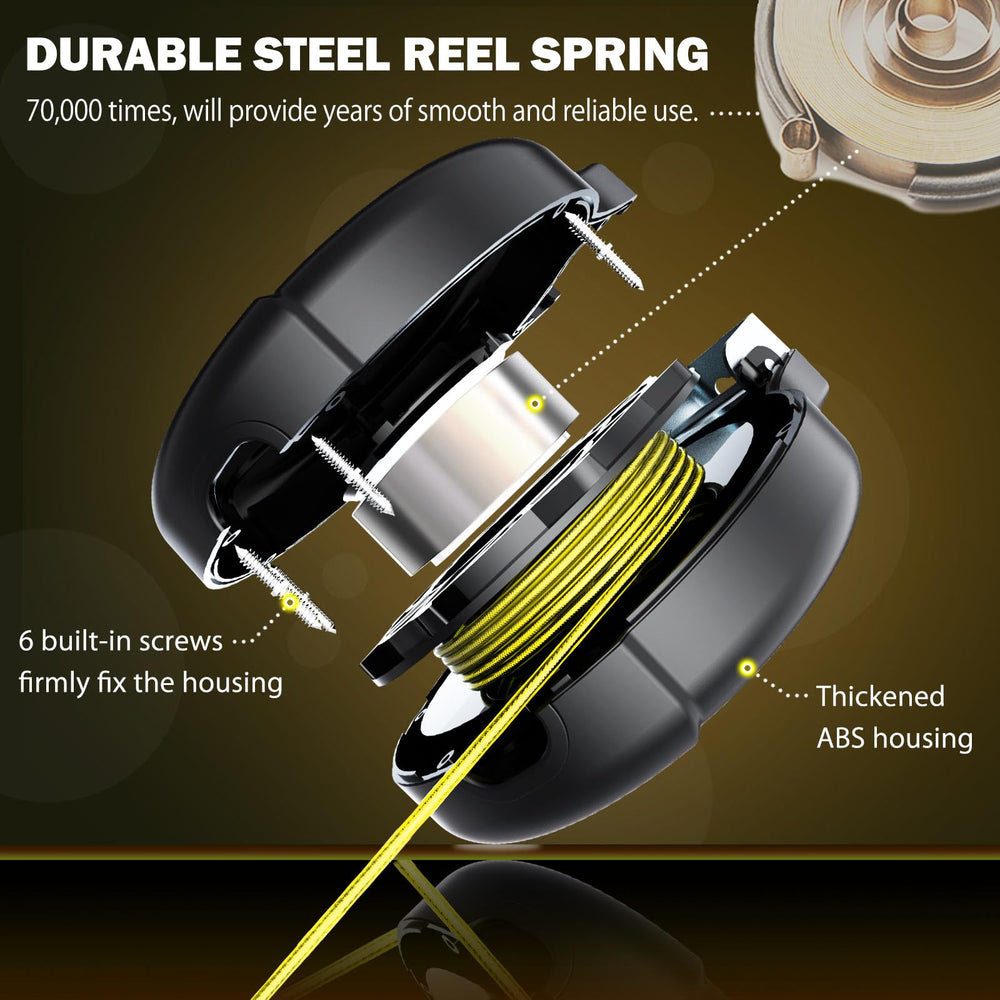 PAWSTATION heavy-duty steel cable withstands strong pulls from active dogs.
