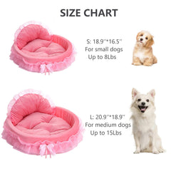 pawstrip pink bed cushion detachable makes cleaning easy after adventures.