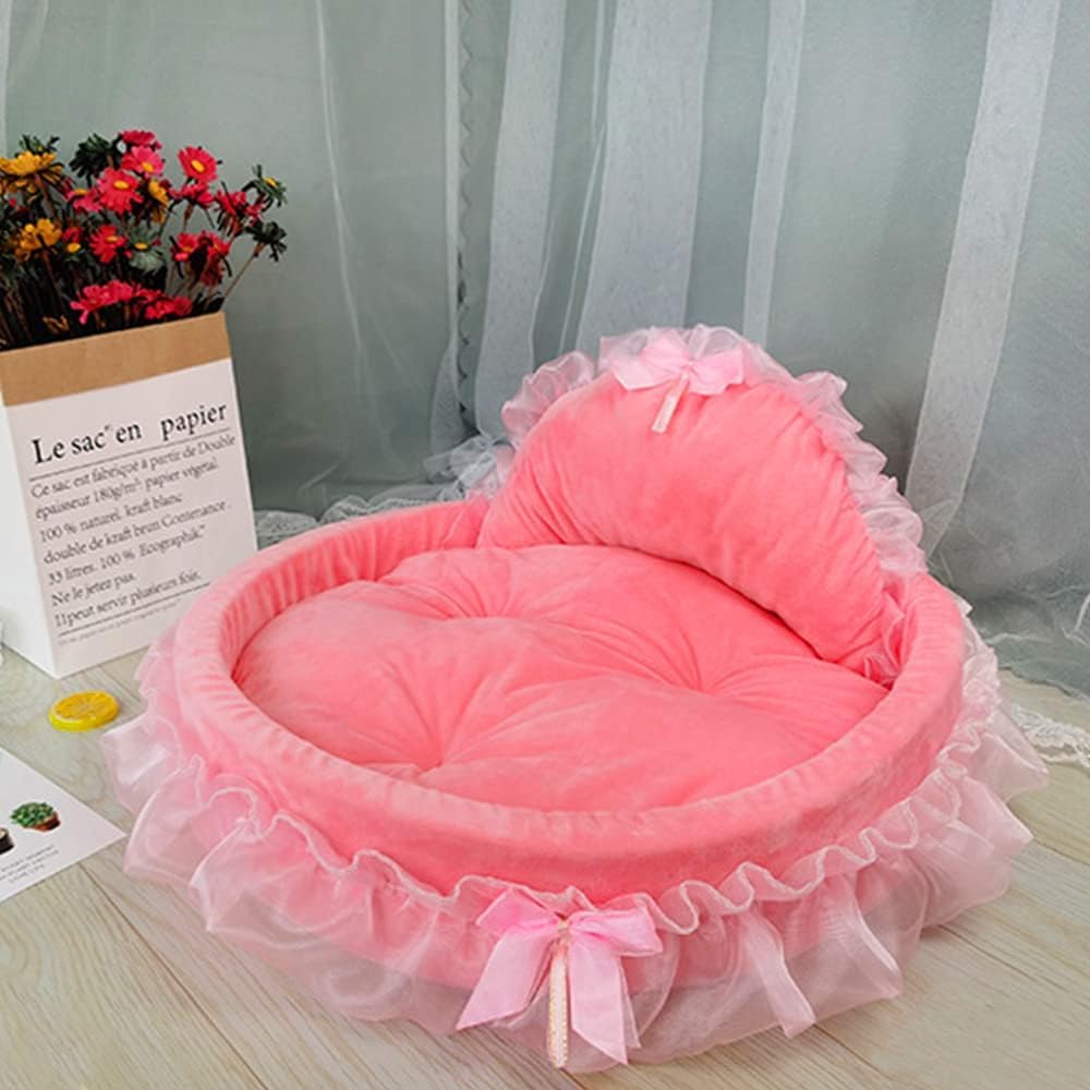 Pawstrip pink pet sofa enhances room decor while providing a comfy retreat