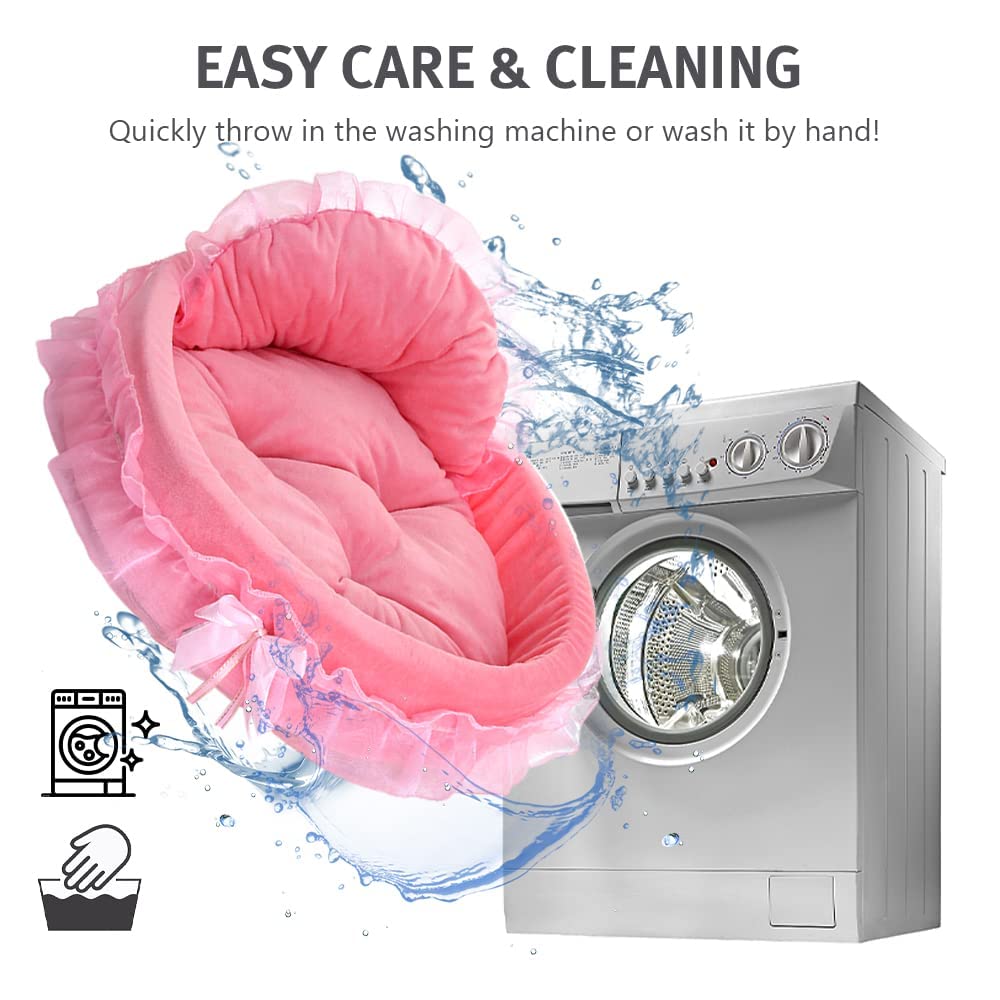 pawstrip small bed 18-9 by 16-5 inches fits cats and small dogs snugly.