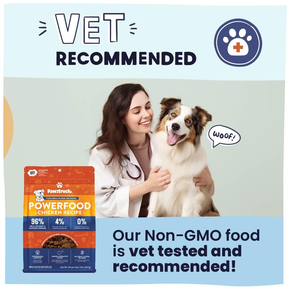Pawstruck air dried dog food suitable for all life stages
