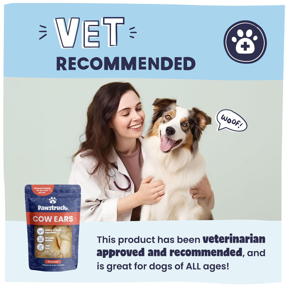 Pawstruck beef ears—100-percent beef for a natural protein source.
