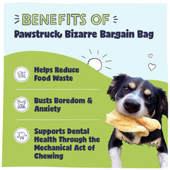 Pawstruck Bizarre Bargain Bag jerky pieces for flavor-loving dogs