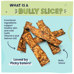 US-made Pawstruck Bully Slices emphasize quality standards and safety.