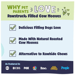 Pawstruck dental-care chew supports chewing action that can help clean teeth.