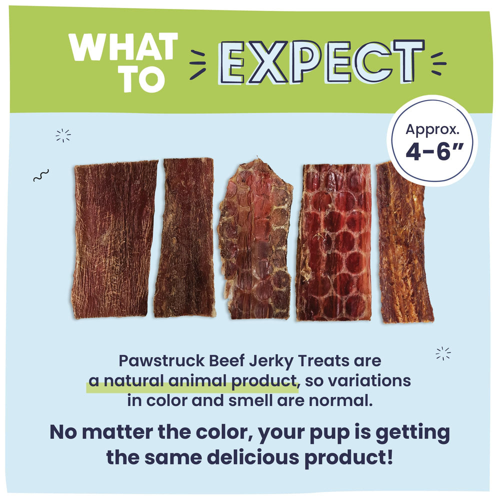 Pawstruck free-range grass-fed beef jerky made with high-quality ingredients.