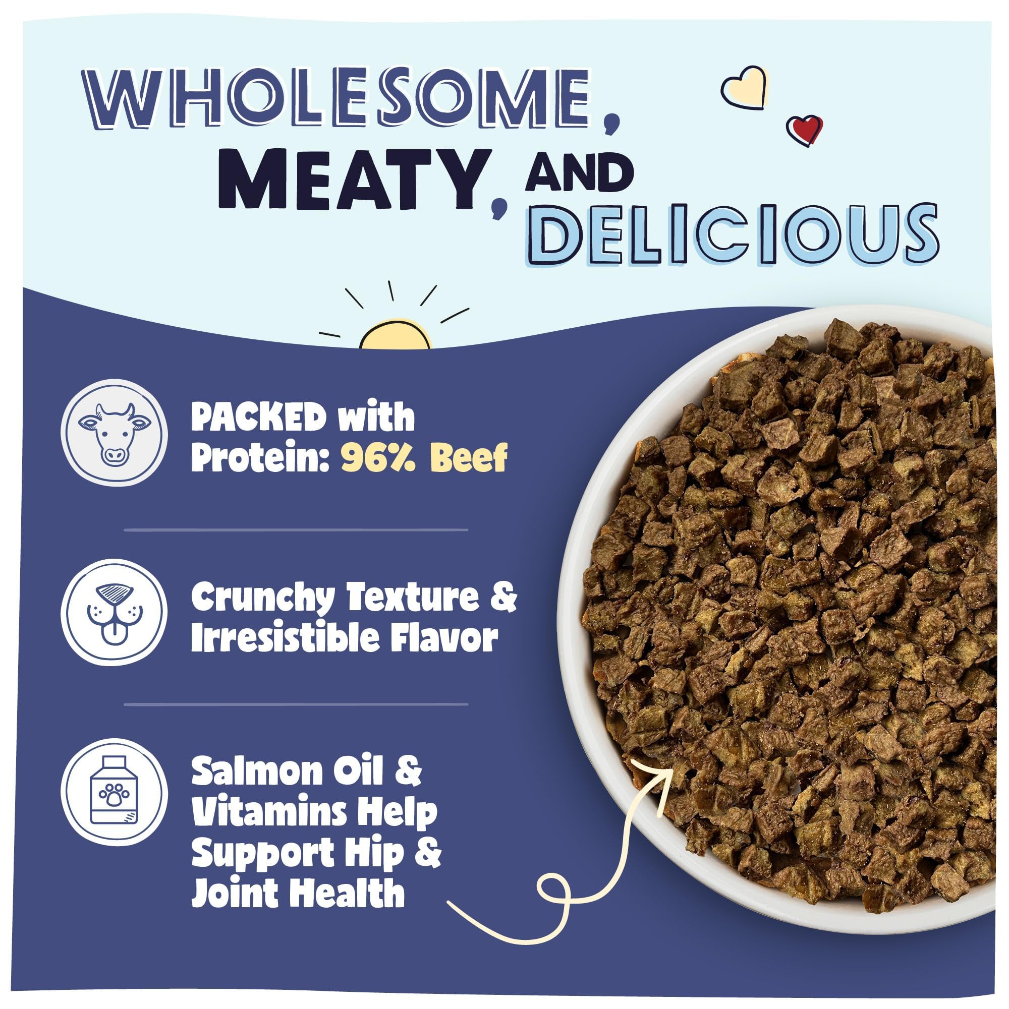 Pawstruck grain-free label on the package highlighting gluten-free dietary options.