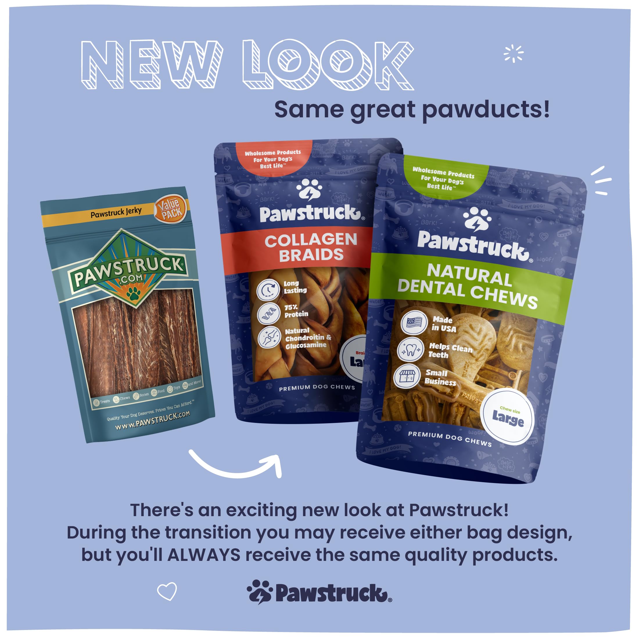 Pawstruck knee cap chew close-up, low-fat, high-protein option.