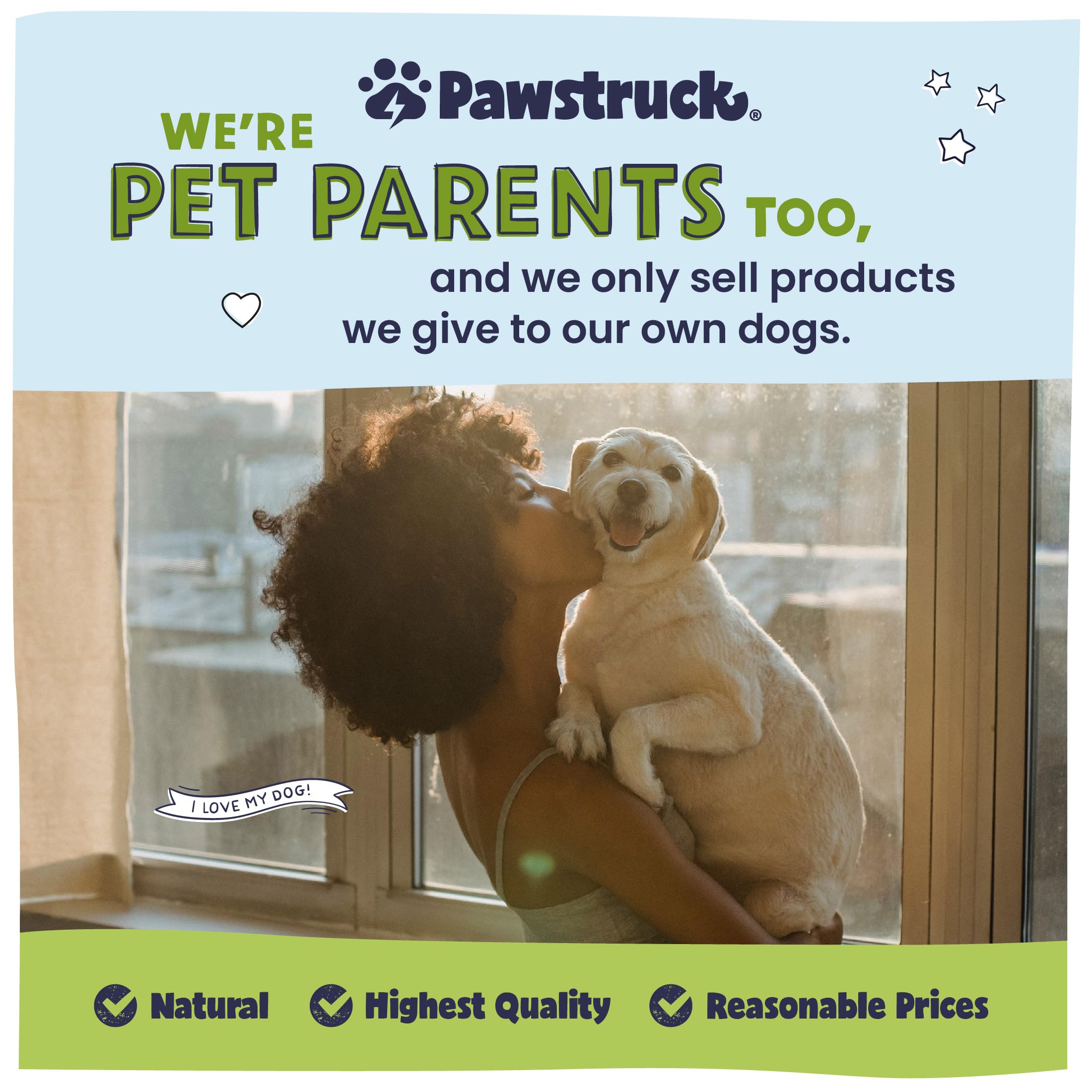 Pawstruck rawhide-free puppy chews ideal for light chewers.