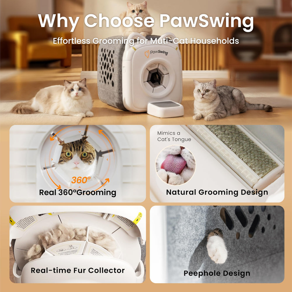 PawSwing cat self-groomer pro skin-friendly massage for gentle grooming