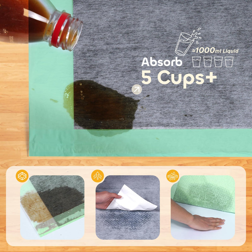 Pawtasy multi-layer absorbent core locks moisture and reduces dampness