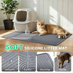Pawtasy waterproof border design helps contain spills and messes.